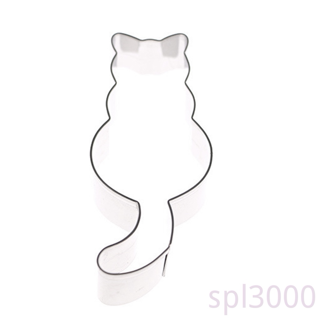 Dễ Thương Khuôn Cắt Bánh Sandwich Hình Mèo Bằng Thép Không Gỉ