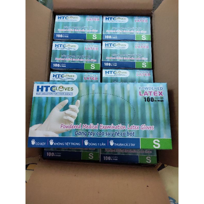 Găng tay y tế không bột Nitrile và găng tay Latex hộp 100pcs | BigBuy360 - bigbuy360.vn