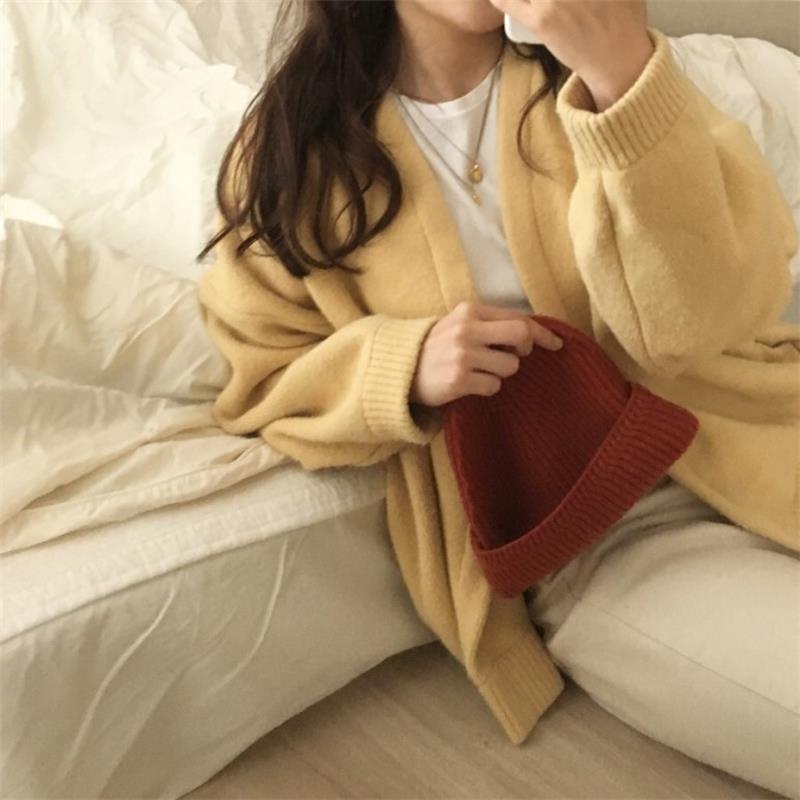 Áo Khoác Cardigan Dáng Rộng Thiết Kế Mới Thời Trang Dành Cho Nữ