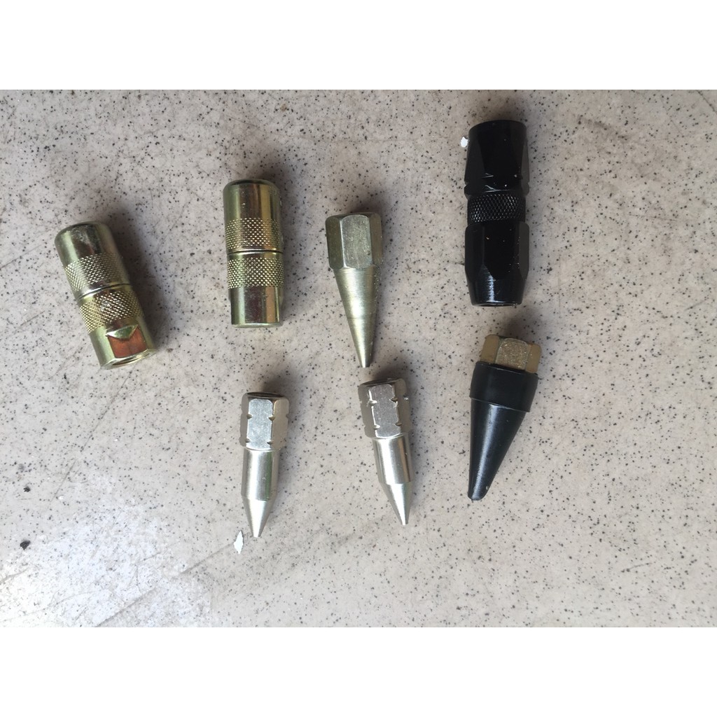 Combo 2 đầu bơm mỡ nhọn và tròn