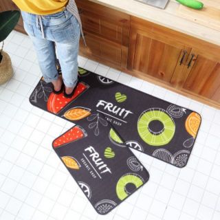 Thảm bếp 3D lau chân cao cấp, chống trơn trượt trang trí nhà bếp(40*60cm+40*120cm)