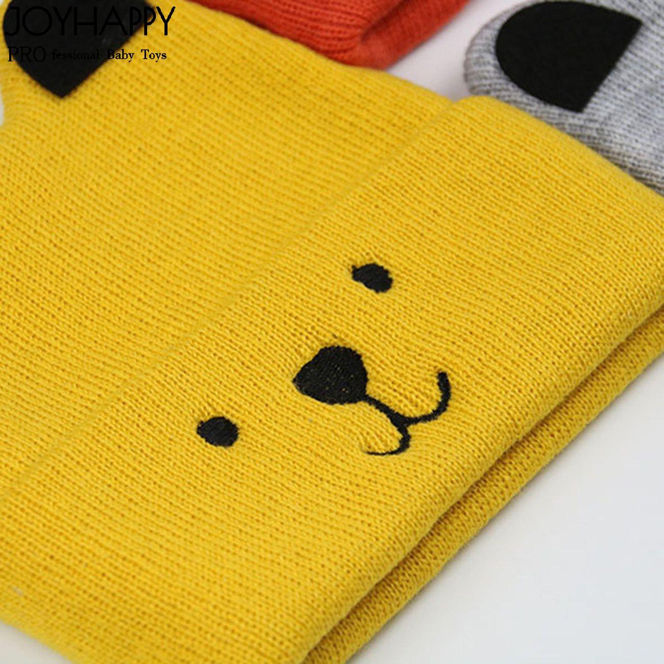 Joycute Mũ Beanie Đan Len Họa Tiết Hoạt Hình Dễ Thương Cho Bé Trai Và Gái