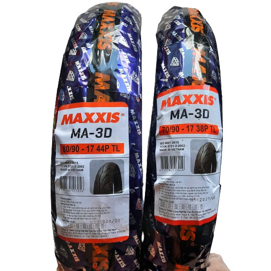 Cặp vỏ MAXXIS không dùng ruột size 70/90-17 ; 80/90-17 và 80/90-14 ; 90/90-14