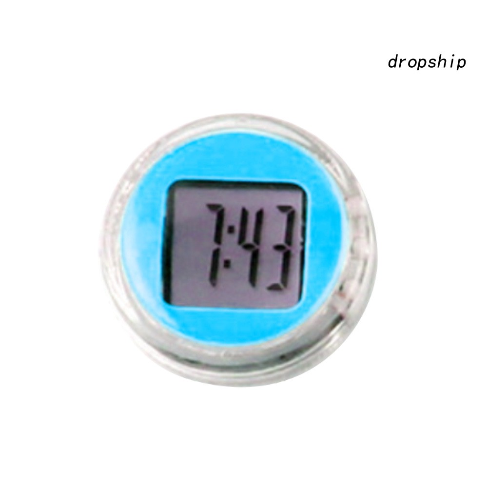 Đồng hồ số mini dạng dán chống thấm nước trang trí trên xe máy xe đạp văn phòng