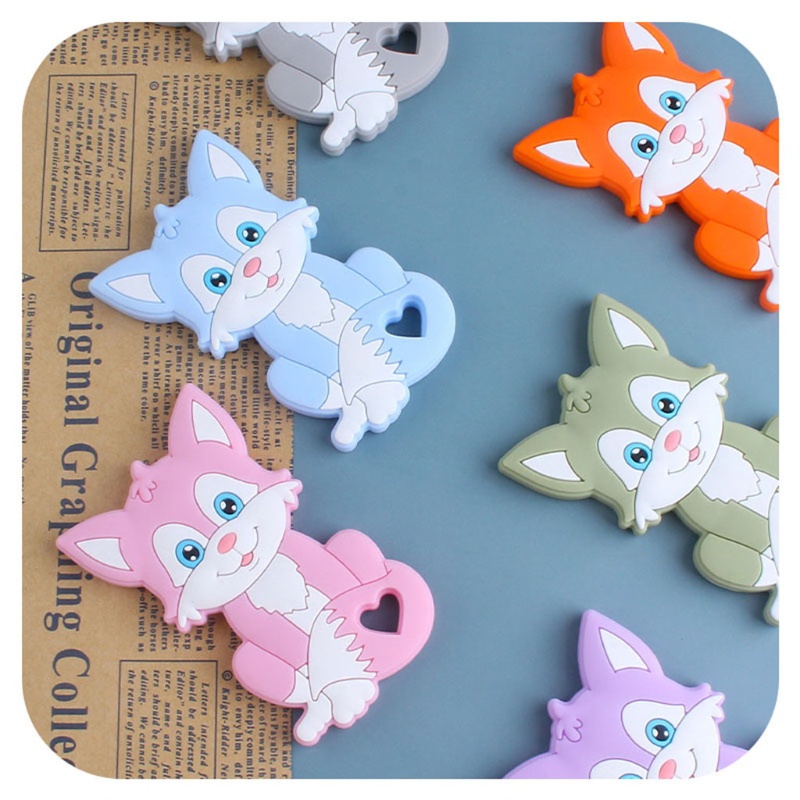 Set 2 Núm Vú Giả + Kẹp Núm Vú Giả Bằng Silicon Hình Động Vật Hoạt Hình Cho Bé Sơ Sinh