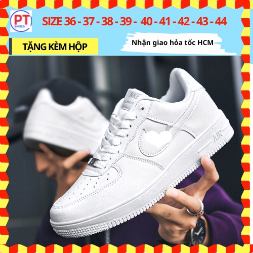 (Có GIAO HỎA TỐC) Giày 𝗔𝗙 𝗡𝗜.𝗞𝗘_Trắng Nam Nữ, Giày 𝗡𝗜𝗞𝗘_Air Force 1 All White Full Box PT046 TRÙM GIÀY PT