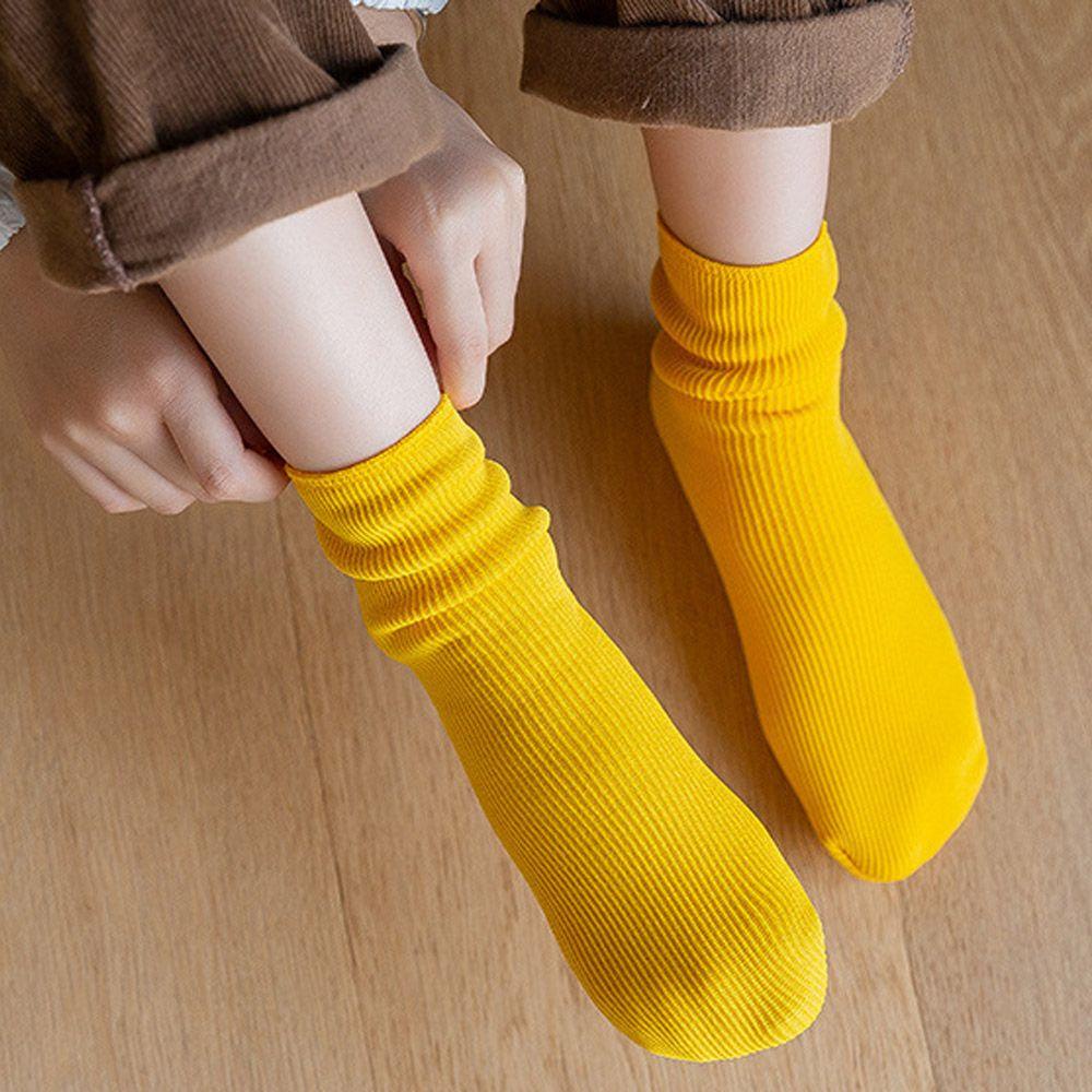 Bộ 2 Đôi Vớ Ngủ Dày Giữ Ấm Không Đường May Free Size Cho Bé
