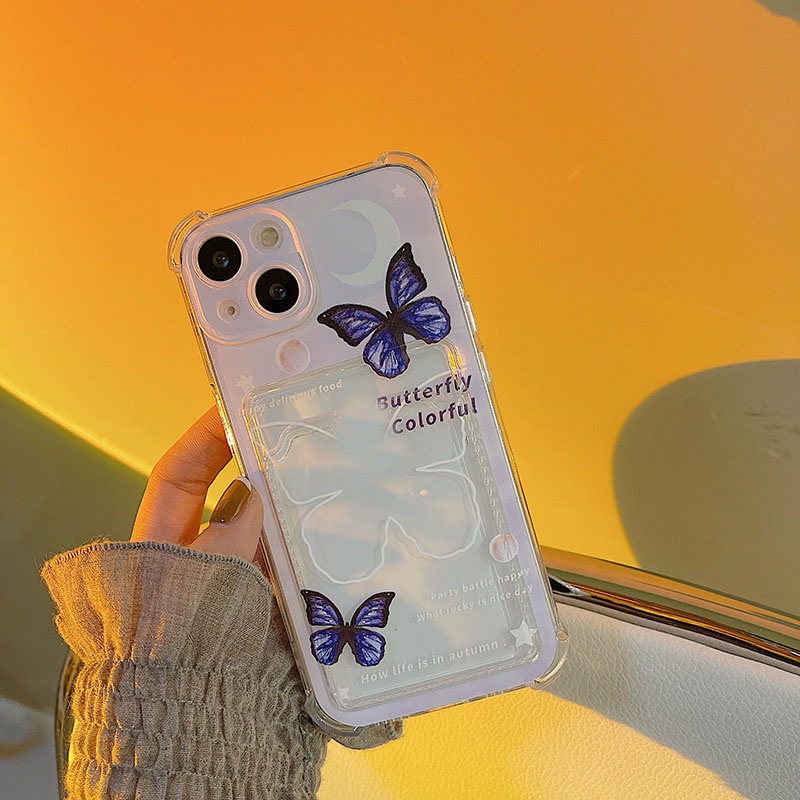 Ốp lưng IPhone  trong túi đựng Butterfly 6/6s/6plus/6splus/7/7plus/8/8plus/xs/11/12/13/14/Pro/Plus/Promax TT26