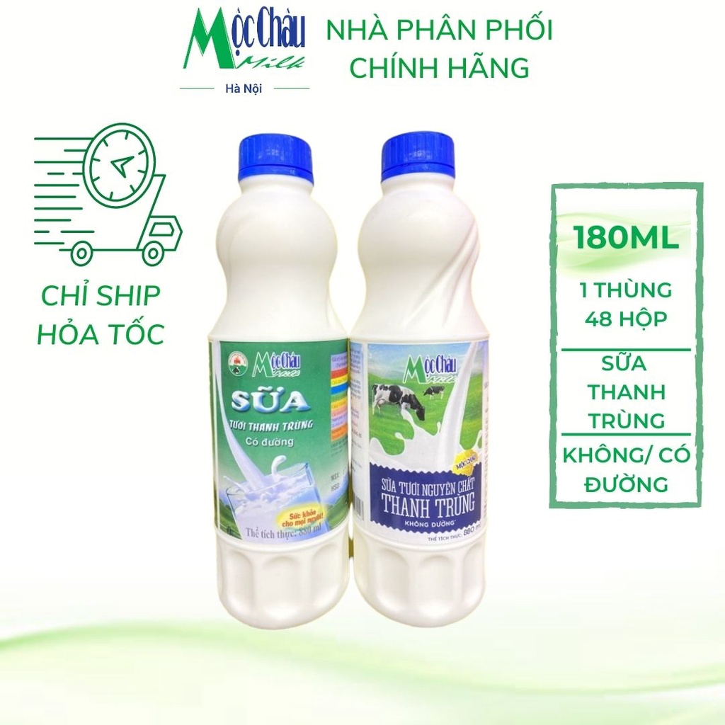 HÀNG CHÍNH HÃNG - DATE MỚI NHẤT- SỮA TƯƠI THANH TRÙNG MỘC CHÂU MILK 880ML (Chỉ giao hỏa tốc)