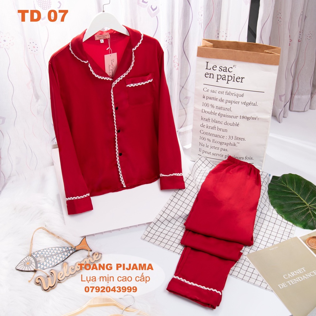 Bộ dài ren ngọc trai Viclux Sang trọng, mềm mại, thoải mái V006