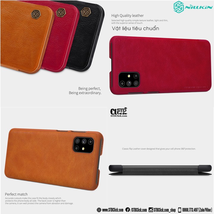 BAO DA SAMSUNG GALAXY M51 NILLKIN QIN CHÍNH HÃNG | BigBuy360 - bigbuy360.vn