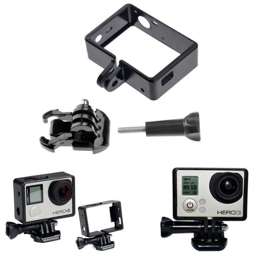 Vỏ nhựa bảo vệ gopro hero4/3+ (Đen)