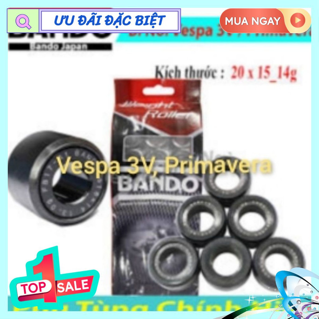 Bi nồi BANDO cho Vespa Primavera, Sprint, Vespa 3V, Liberty 3v, 20×15-18g. Hàng chính hãng bando nhập khẩu, giá tốt