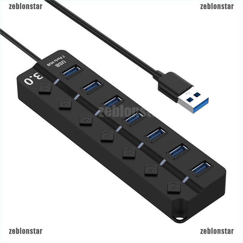 Công tắc phân chia 4/7 lỗ cắm usb 5Gbps chuyên dụng dành cho PC