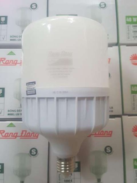 Bóng đèn led hình trụ 20w 30w 40w Rạng Đông thân nhôm ánh sáng trắng đuôi chuẩn E27, bao bảo hành 1 năm