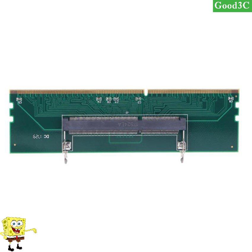 Green DDR3 Laptop SO DIMM to Desktop DIMM Memory RAM Connector Adapter Card