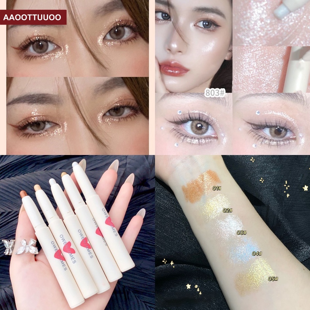 [Hàng mới về] Bút kẻ phấn mắt hai đầu dạng lỏng màu lì và màu ánh ngọc trai trang điểm tự nhiên mịn như lụa | BigBuy360 - bigbuy360.vn