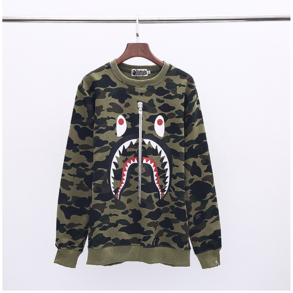 [Freeship]Áo sweater Bape shark