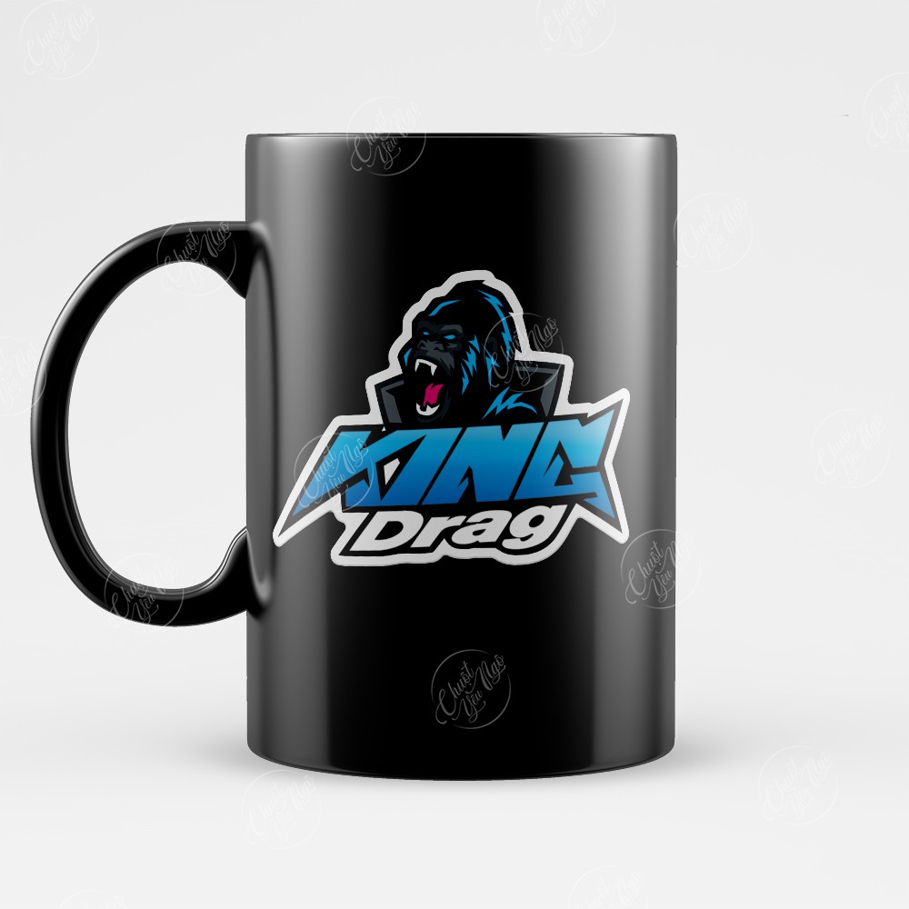 Bộ 9 tem decal KING DRAG chống nước chất lượng cao dán xe trang trí nón bảo hiểm