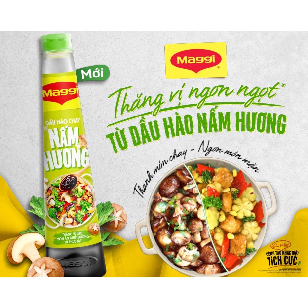 DẦU HÀO CHAY MAGGI TỪ NẤM HƯƠNG CHAI 350G - 820G