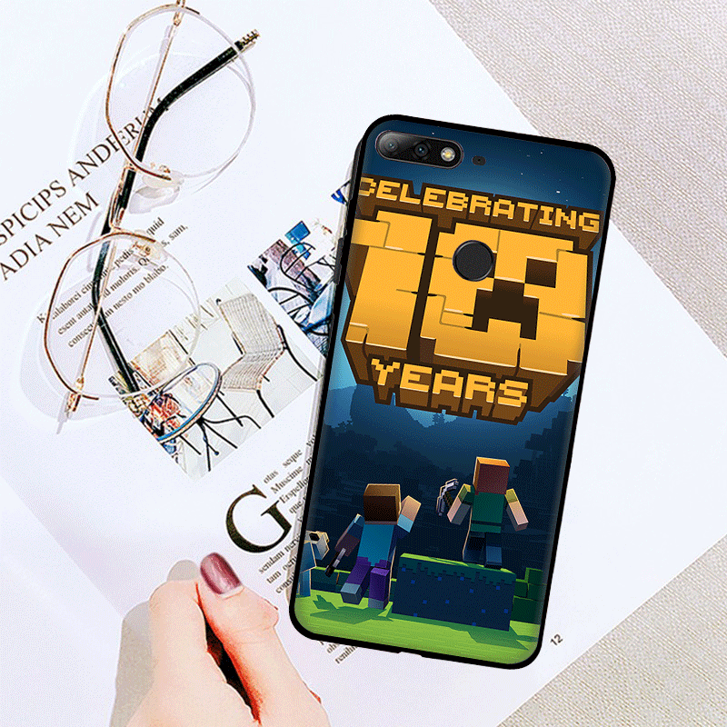 Mobile Ốp Điện Thoại Tpu Mềm Hình Game Minecraft Cho Huawei Y9 Prime Y6 Y5 Y8 P Y7 Y9 A Mate 10 Pro Mate 10 Lite Mate 20