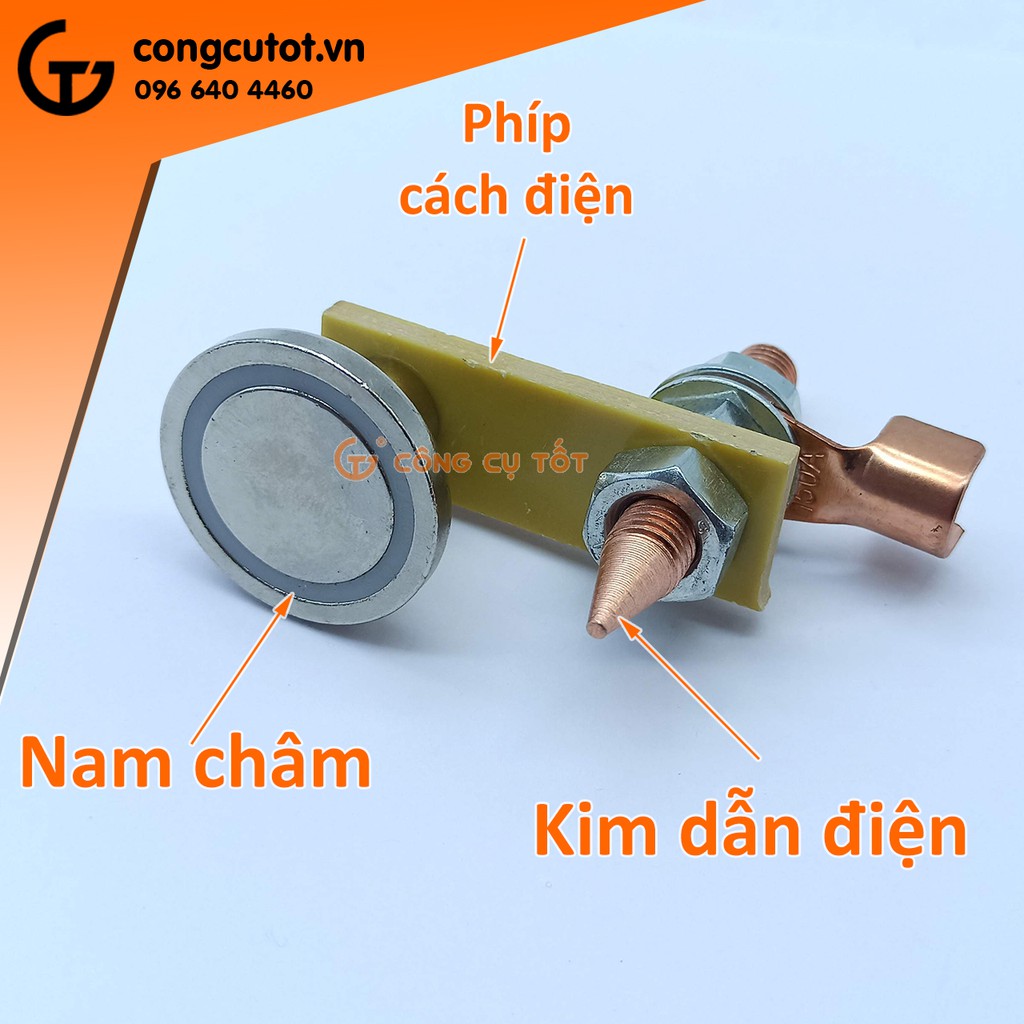 Kẹp Mát Nam Châm Lực Hút Mạnh Dùng Cho Máy Hàn Đến 500A