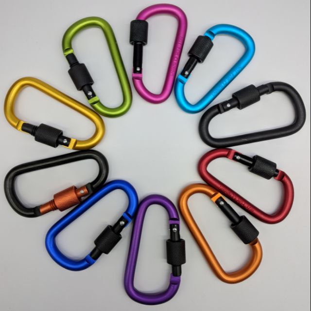 Móc Khóa Hợp Kim Nhôm Có Khóa Q13K3 - Màu Ngẫu Nhiên