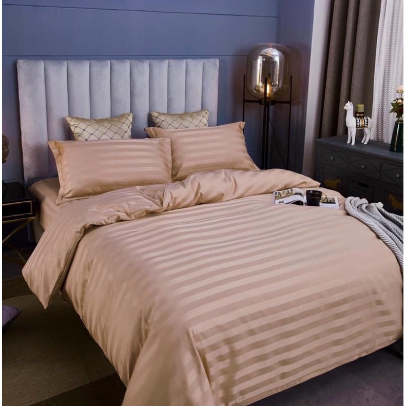 Bộ Chăn Ga Gối Cotton Tc 3f Hizun Chuyên Dùng Cho Khách Sạn Home Stay