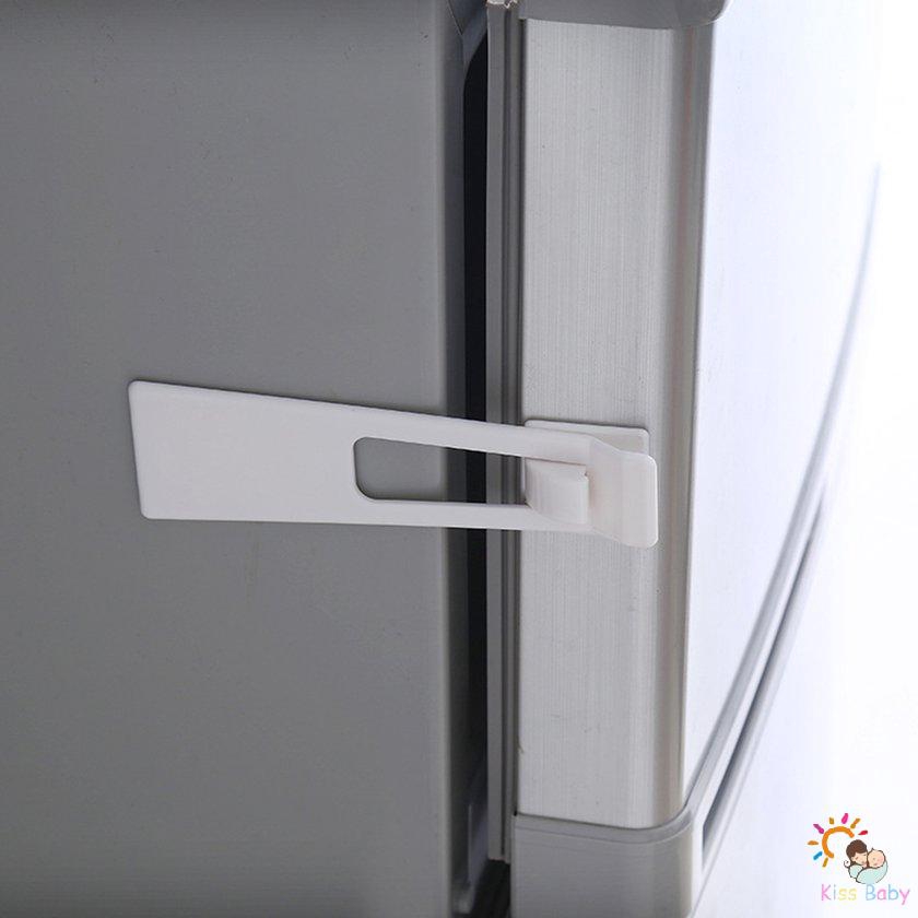 Chốt khóa cửa tủ chén/ tủ lạnh/ ngăn kéo bảo vệ an toàn cho trẻ em