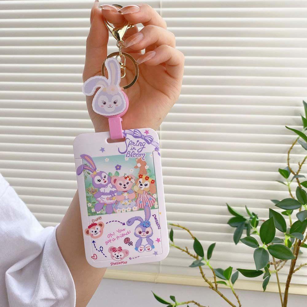 Móc Khóa Đựng Thẻ ID / Thẻ Ngân Hàng Hình Mèo Kitty / Cún Cinnamoroll / Chó Hoạt Hình Đáng Yêu