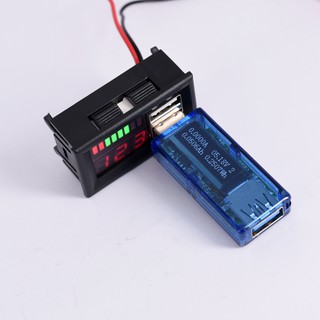 Red Led Digital Display Voltmeter for Vehicles Output 12.6V Battery