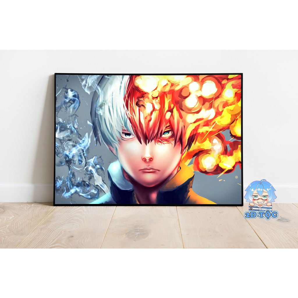 Tranh poster A3 Todoroki Shoto (8) Anime Manga My Hero Academia - 2D Tộc Shop