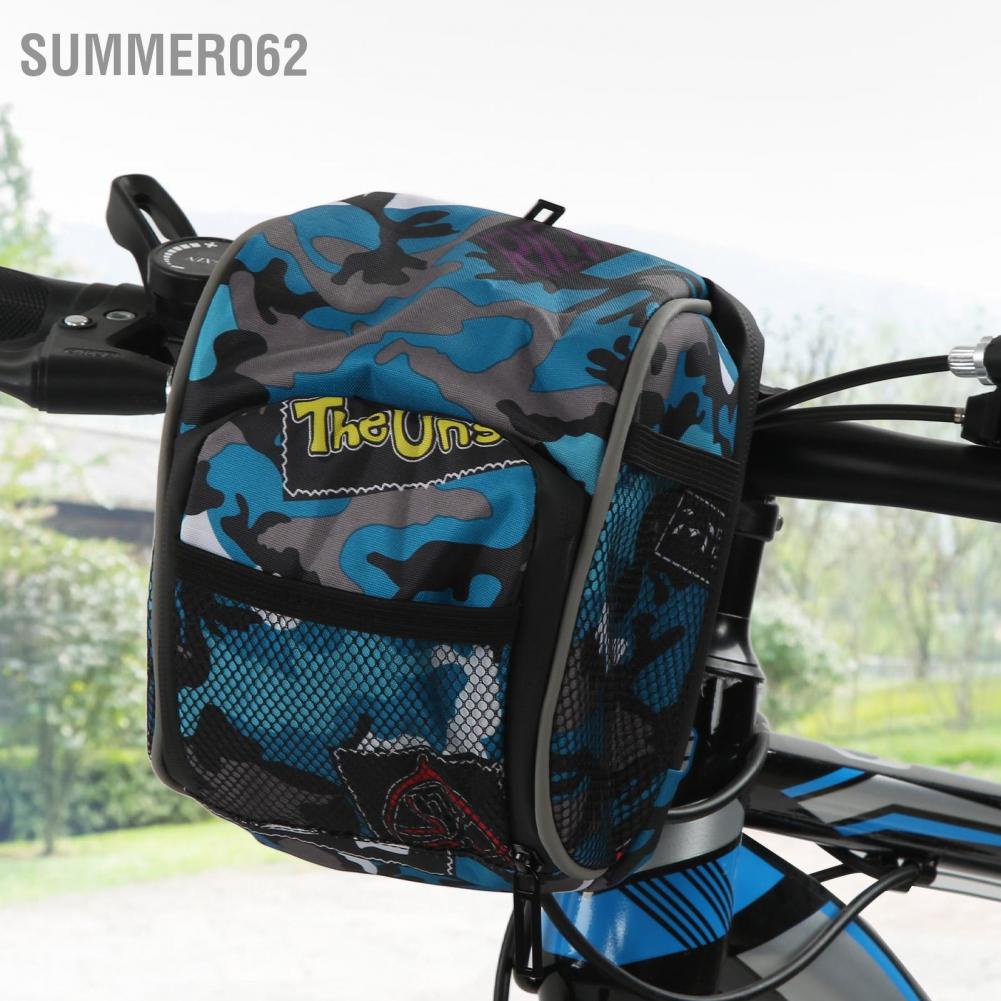 Summer062 Bike Handlebar Bag Multifunctional Cycling Hanging Pouch for Electric Vehicle Bicycle Motorcycle Tricycle Baby Stroller