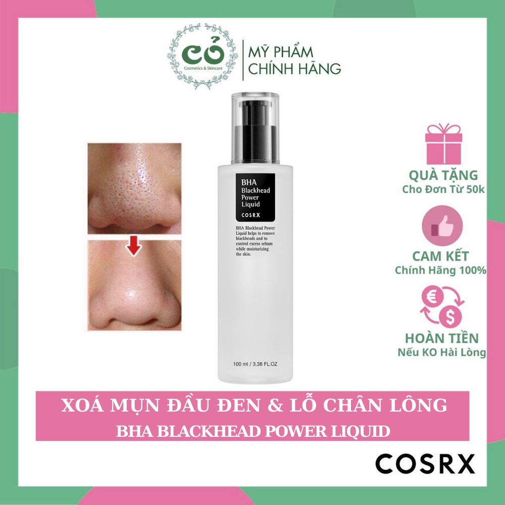 Dung Dịch Tẩy Da Chết Hoá Học BHA Blackhead Power Liquid Cosrx 100ml