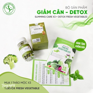 Viên uống giảm cân Slimming Care X3 chính hãng viên uống trà thảo mộc cải