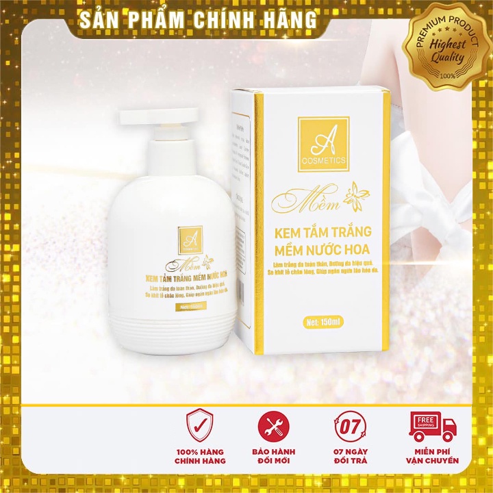 [Chính Hãng] kem tắm trắng mềm nước hoa phương anh a cosmetic 2021