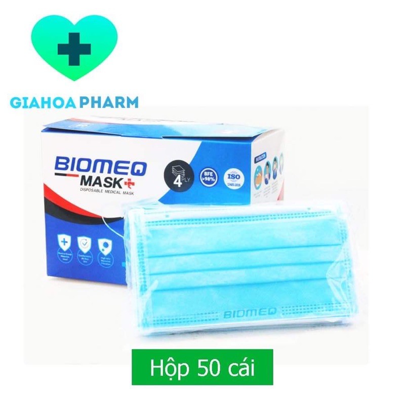 Khẩu trang y tế 4 lớp kháng khuẩn Biomeq | BigBuy360 - bigbuy360.vn