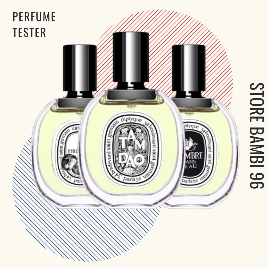 💖 𝘽𝘼𝙈𝘽𝙄 💖 ✧𝐃𝐢𝐩𝐭𝐲𝐪𝐮𝐞✧ Mẫu thử nước hoa authentic dòng logo trắng Tester 5ml/10ml | Thế Giới Skin Care