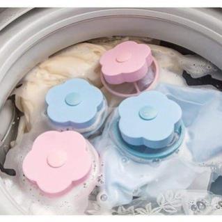 Sét 3 Phao Lọc Cặn Bẩn Máy Giặt Thông Minh - Túi Lọc Gom Rác Lông Tóc Trong Lồng Máy Giặt Hình Bông Hoa