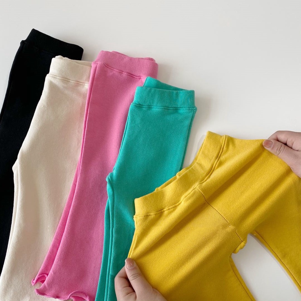 Quần Dài Ống Loe Điệu Đà Cho Bé Gái , Vải Cotton Xịn Sò Quần Dài Bé Gái size 8-20kg
