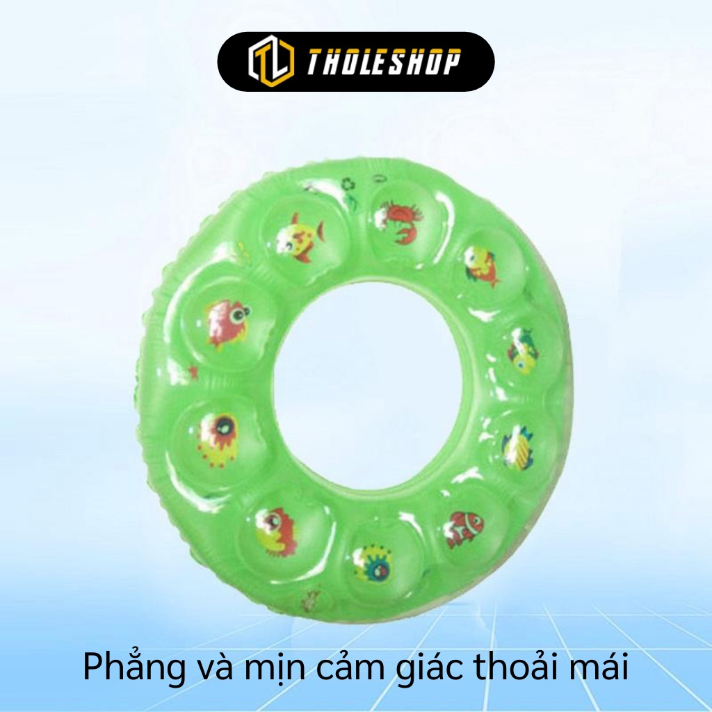 Phao Bơi - Phao Tập Bơi Tròn Dày Hình Cá Đáng Yêu Cho Bé Size 60cm 8550