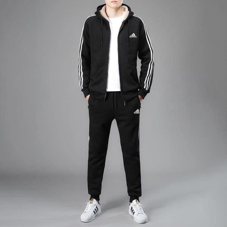 Bộ nỉ nam lót lông adidas xịn