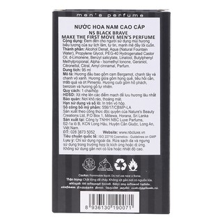 Nước Hoa Nam NS Black Brave  (95ml)
