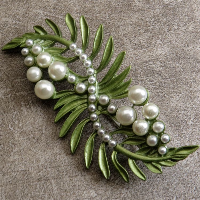 Ghim Cài Áo Hình Vòng Hoa Màu Tương Phản Đơn Giản Thời Trang Đường Phố Retro Cho Nam Và Nữ