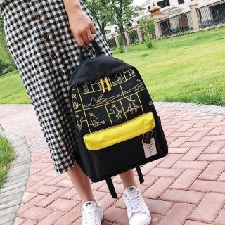 Balo con heo phối vàng đen