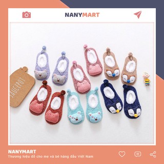 Tất/vớ Len Lông Xù Chống Trượt Hình Thú Siêu Yêu Cho Bé - TAT03