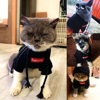 Hoodie Supreme cho chó mèo