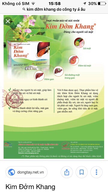 [Kèm quà] Kim Đởm Khang - Hộp 30 viên - tăng cường sức khoẻ gan mật