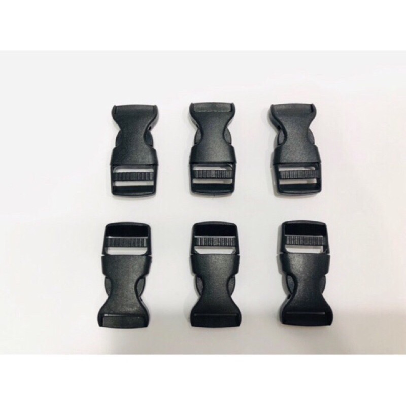 Khoá cài quay nón bảo hiểm , dây đai , khoá caracord đen 2cm ( set 10 cái )