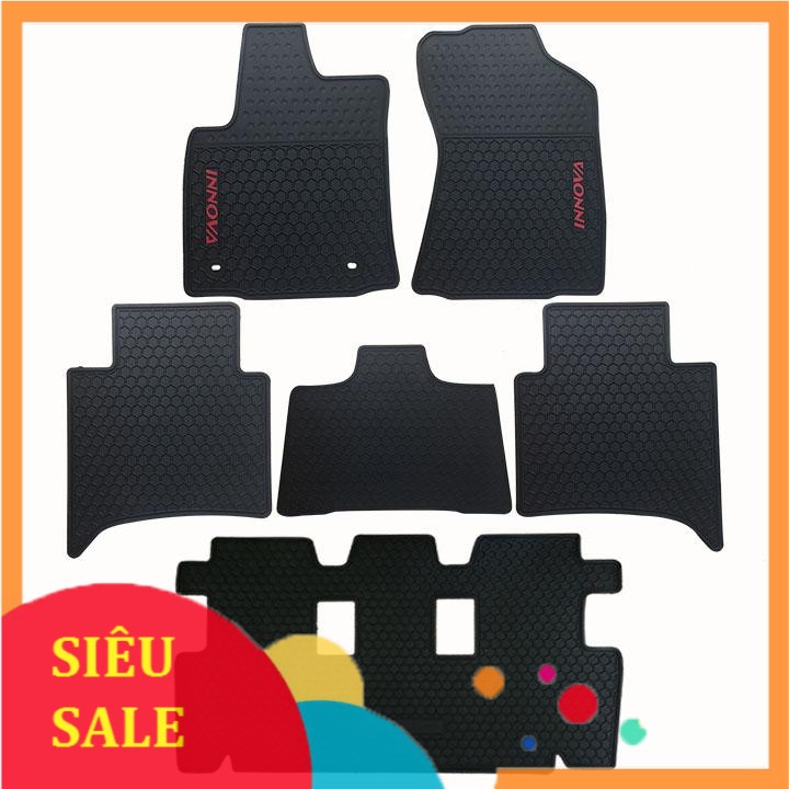 Lót sàn cao su đúc 3D dành cho xe Toyota Innova 2016-2019